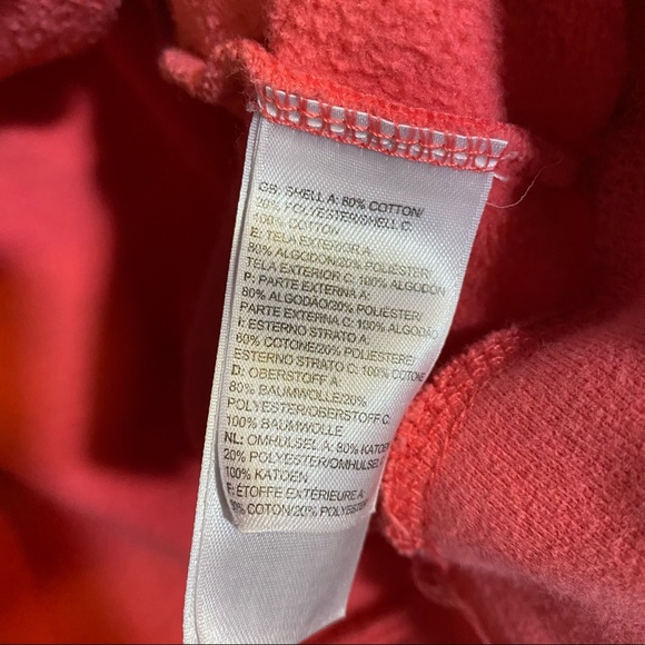 The North Face Medium Sweatshirt Hoodie coral purple *read description - Picture 5 of 6